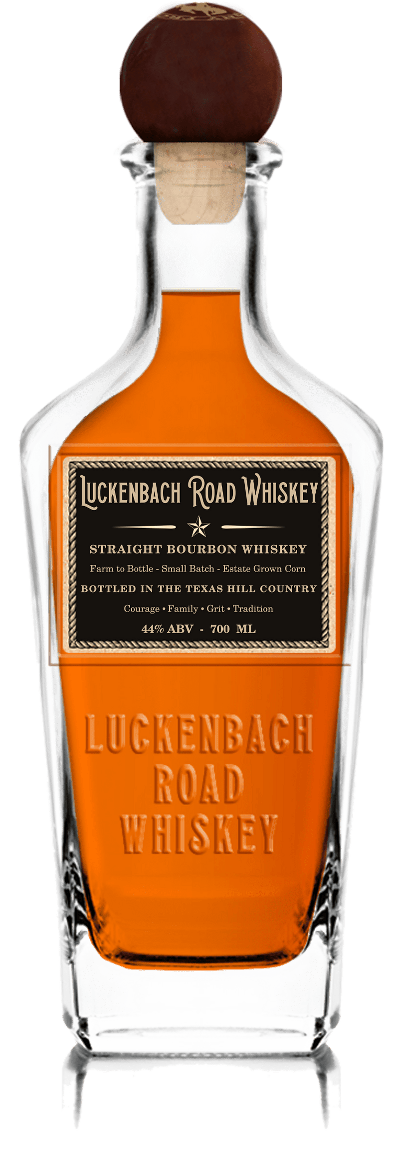 Luckenbach Road American Straight Bourbon Whiskey 70cl