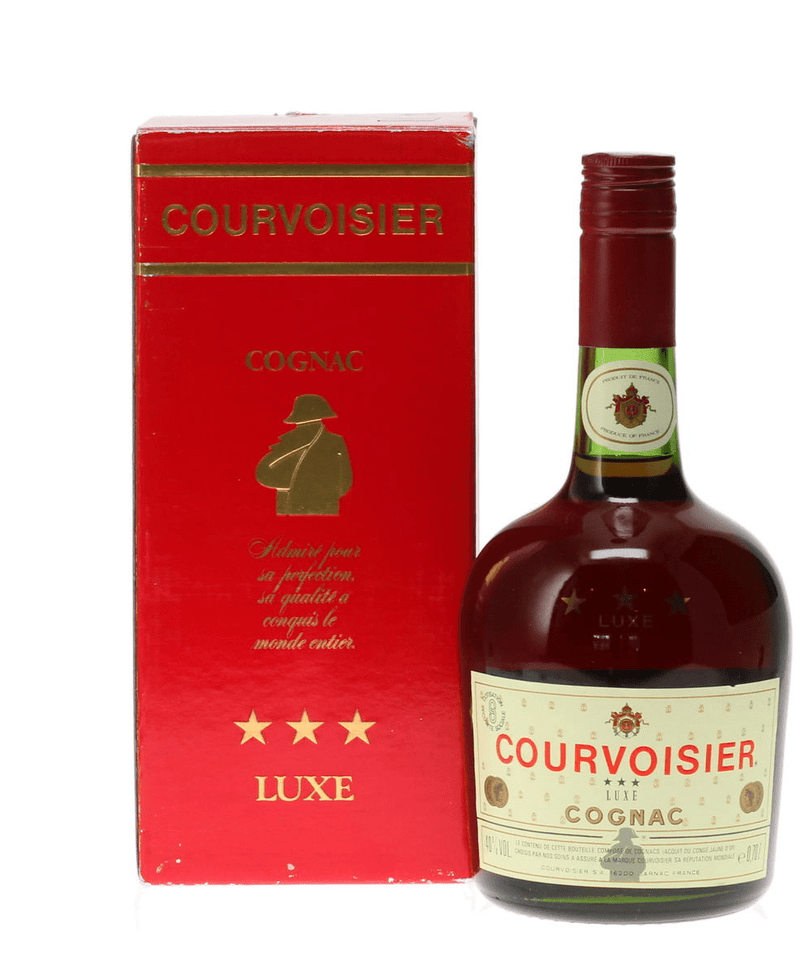 Courvoisier Luxe 3 Star Cognac Bot. 1970-80s Gift Box 70cl