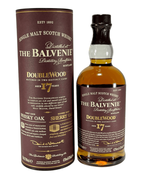 値下げ)THE BALVENIE DOUBLEWOOD 17年 The Balvenie 17 Year Old Doublewood Single Malt Scotch Whisky 70cl