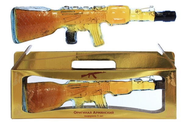 Brandy Filled Kalashnikov Gun Decanter 50cl
