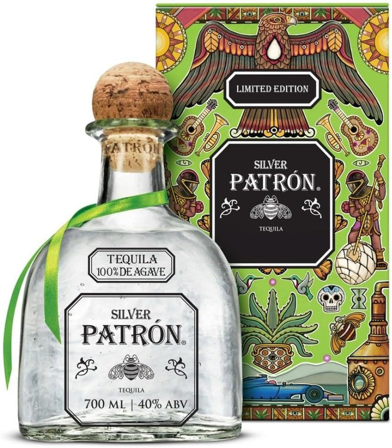 Patrón Silver Tequila Limited Edition Mexican Heritage Gift Tin 70cl