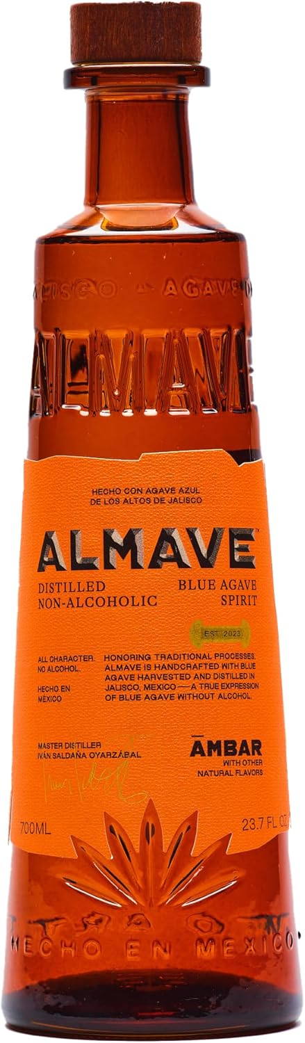 Almave Ambar Distilled Alcohol Free Blue Weber Spirit 70cl