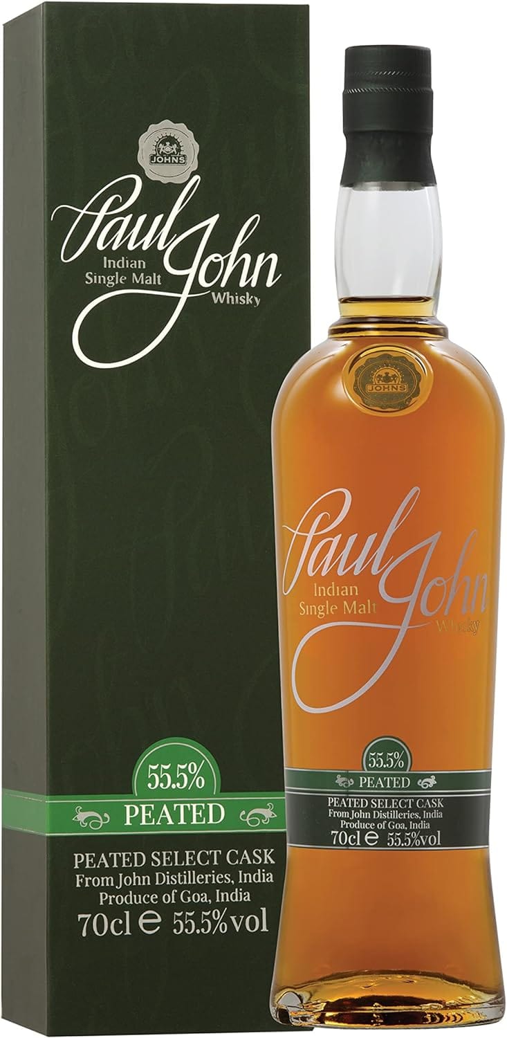 Paul John Select Cask Peated Single Malt Indian Whisky 70cl