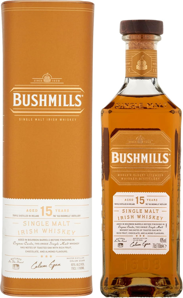 BUSHMILLS 15年 シングルモルトウイスキー 700ml Bushmills 15yr Old Single Malt Irish Whiskey - Liquor Library