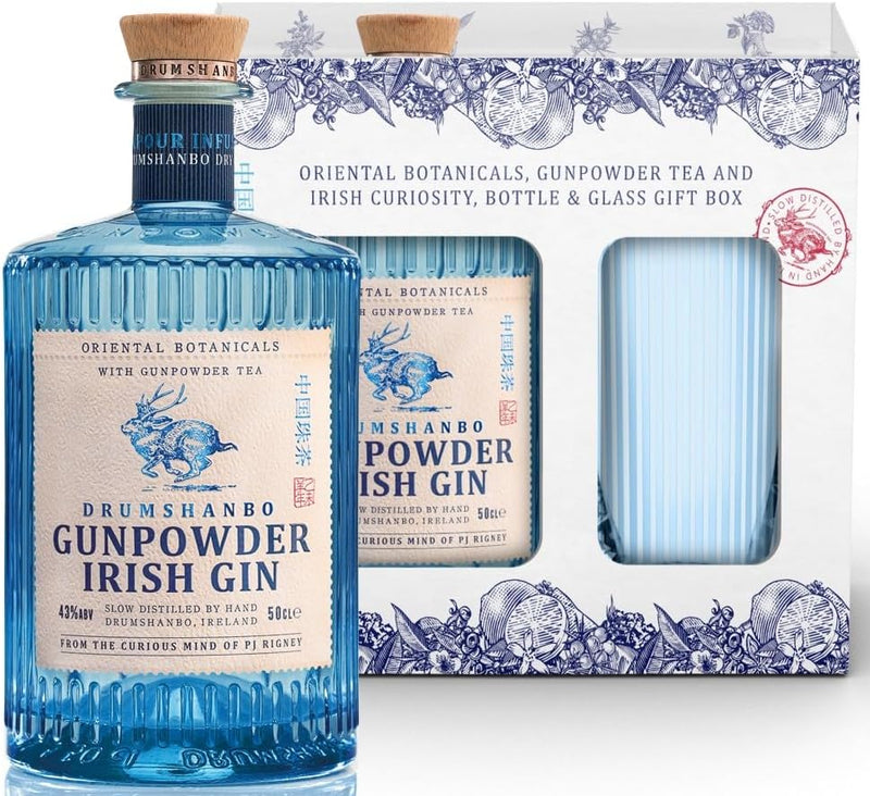 Drumshanbo Gunpowder Irish Gin Glass Pack 70cl