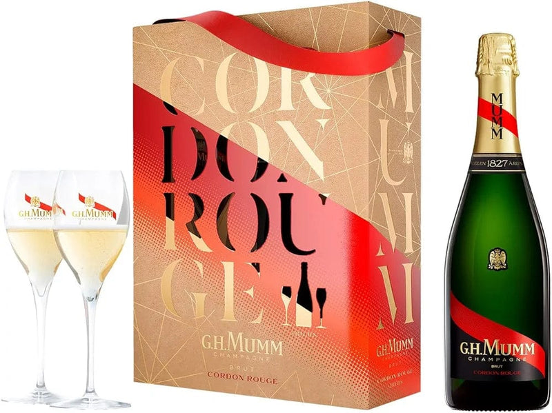 G.H. Mumm Cordon Rouge Champagne Gift Set 75cl