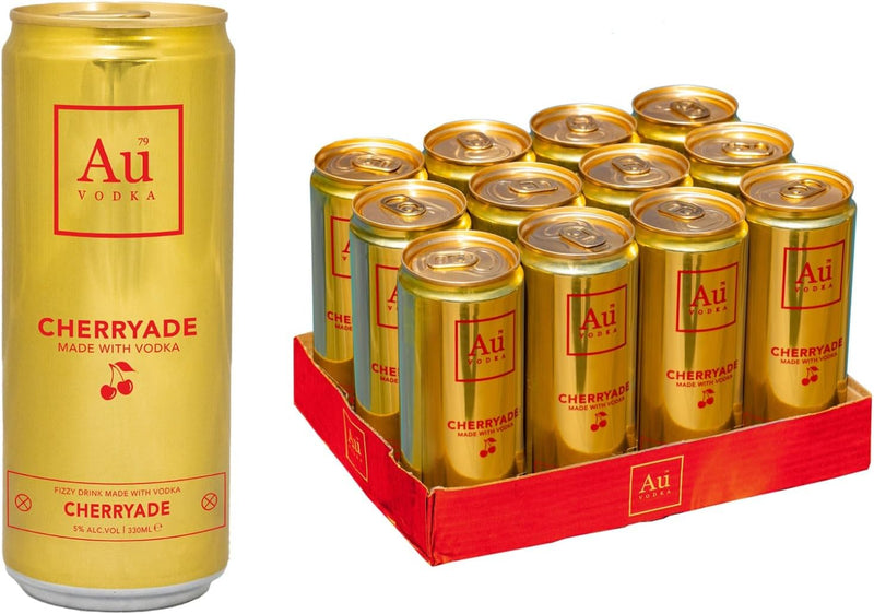 Au Vodka Cherryade Pre-Mixed Cans 12x330ml