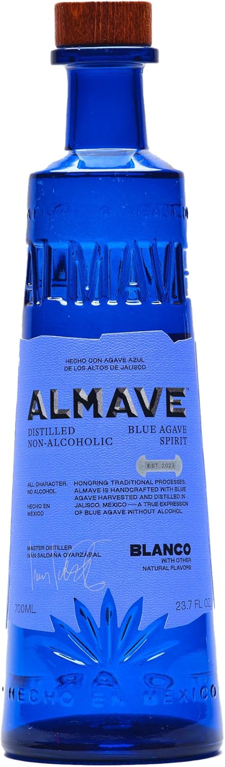 Almave Blanco Distilled Alcohol Free Blue Weber Spirit 70cl