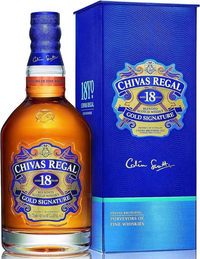 Chivas Regal 18 Year Old Gold Signature Blended Scotch Whisky 70cl