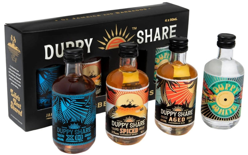 The Duppy Share Rum Gift Set 4x5cl