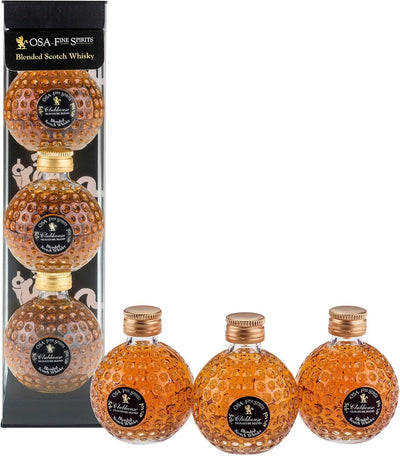 OSA Blended Scotch Whisky Golf Ball Tasting Set 3x5cl
