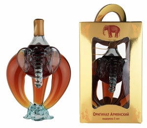 Brandy Filled Elephant Decanter 50cl
