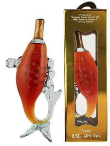 Brandy Filled Zodiac Fish Decanter 50cl