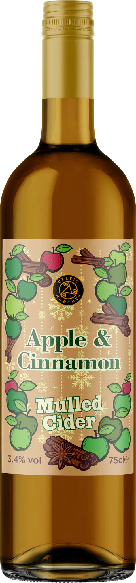Celtic Marches Apple & Cinnamon Mulled Cider 75cl