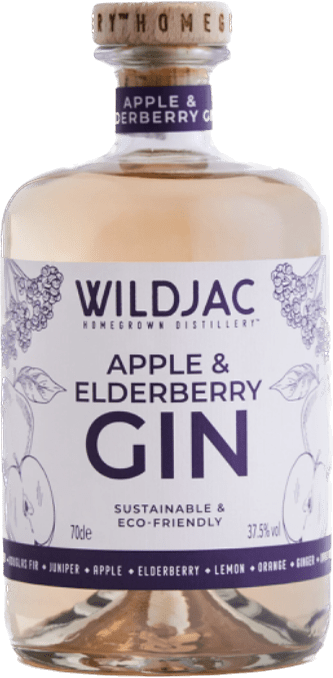 Wildjac Apple and Elderberry Gin 70cl