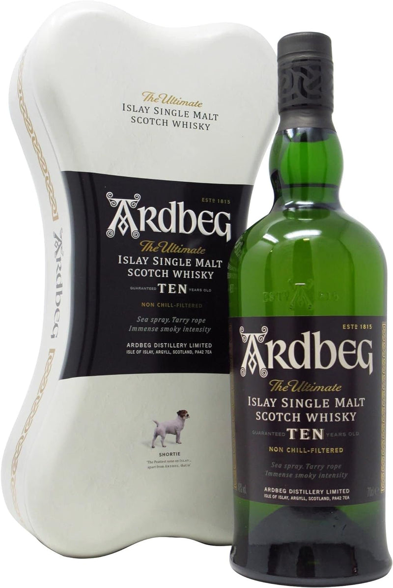 Ardbeg Ardbone 10 Year Old Limited Edition Scotch Whisky Gift Tin 70cl