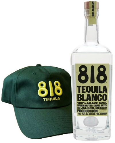 818 Blanco Tequila &amp; Green Baseball Cap 70cl