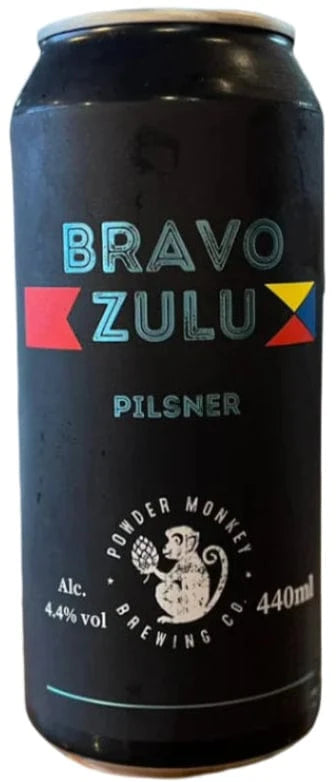 Powder Monkey Brewing Bravo Zulu Pilsner 4x440ml