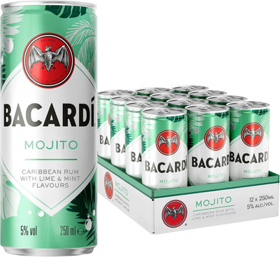 Bacardi Mojito RTD Cans 12x250ml