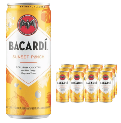 Bacardi Sunset Orange RTD Cans 12x250ml