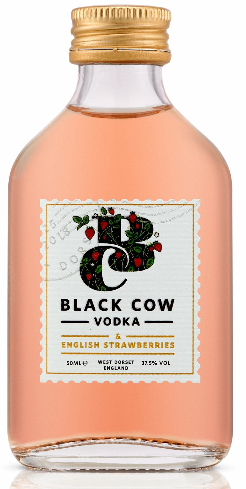 Black Cow Vodka & English Strawberries Miniature 5cl