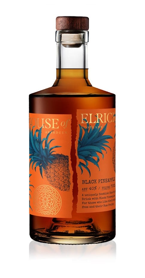 House of Elrick Black Pineapple Rum 70cl