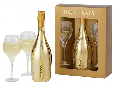 Bottega Glamour Gold Prosecco Gift Set 75cl
