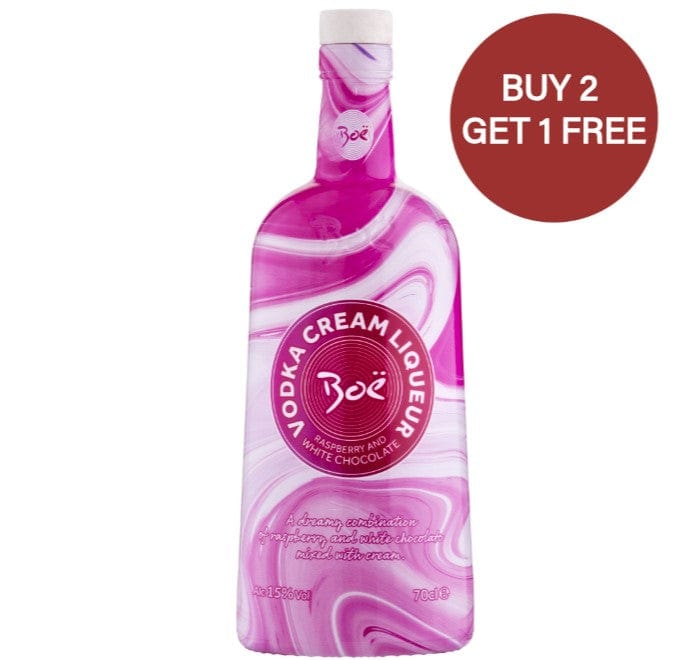 Boë White Chocolate & Raspberry Vodka Cream Liqueur 70cl