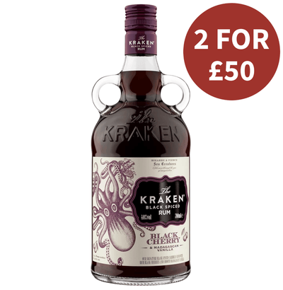 The Kraken Black Cherry &amp; Madagascan Vanilla Spiced Rum 70cl