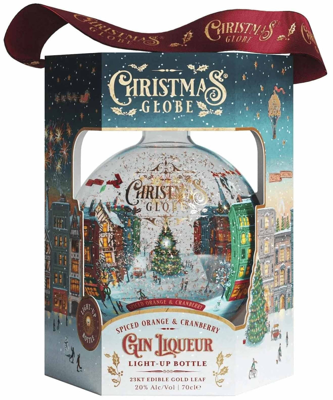 Christmas Globe Spiced Orange & Cranberry Gin Liqueur Gift Box