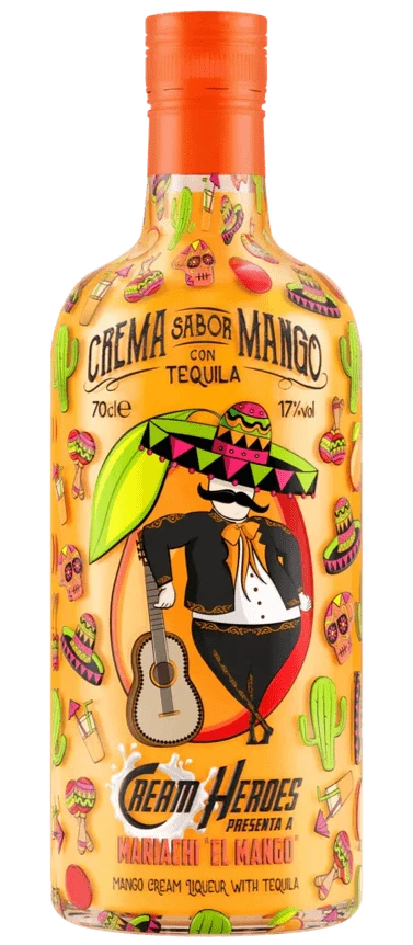 Cream Heroes Mariachi &quot;El Mango&quot; Mango Cream Liqueur With Tequila 70cl