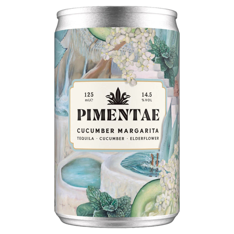 Pimentae Cucumber Margarita Ready To Drink Cocktail Cans 6x125ml