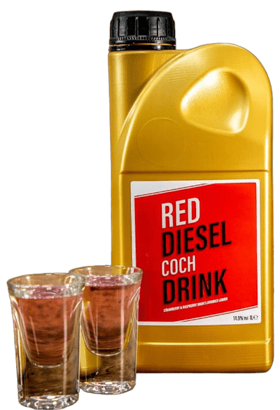 Red Diesel Coach Strawberry and Raspberry Sours Liquor 1L