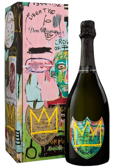 Dom Perignon 2015 Vintage Champagne Special Edition Tribute to Jean-Michel Basquiat Yellow Crown 75cl