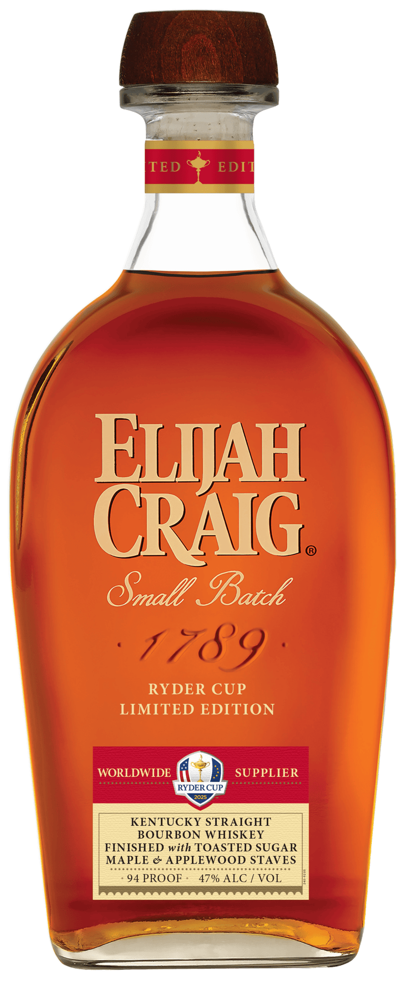 Elijah Craig Small Batch Kentucky Straight Bourbon Whiskey Ryder Cup 2025 Edition 70cl