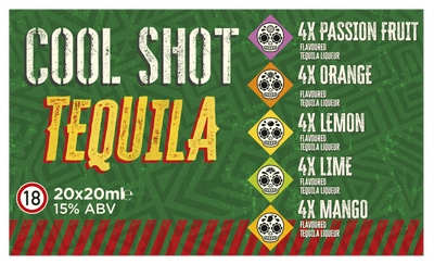 Cool Shot Mixed Tequila Shots 20x2cl