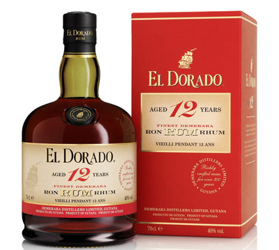 El Dorado Rum 12 Year Old Single Traditional Blended Rum 70cl