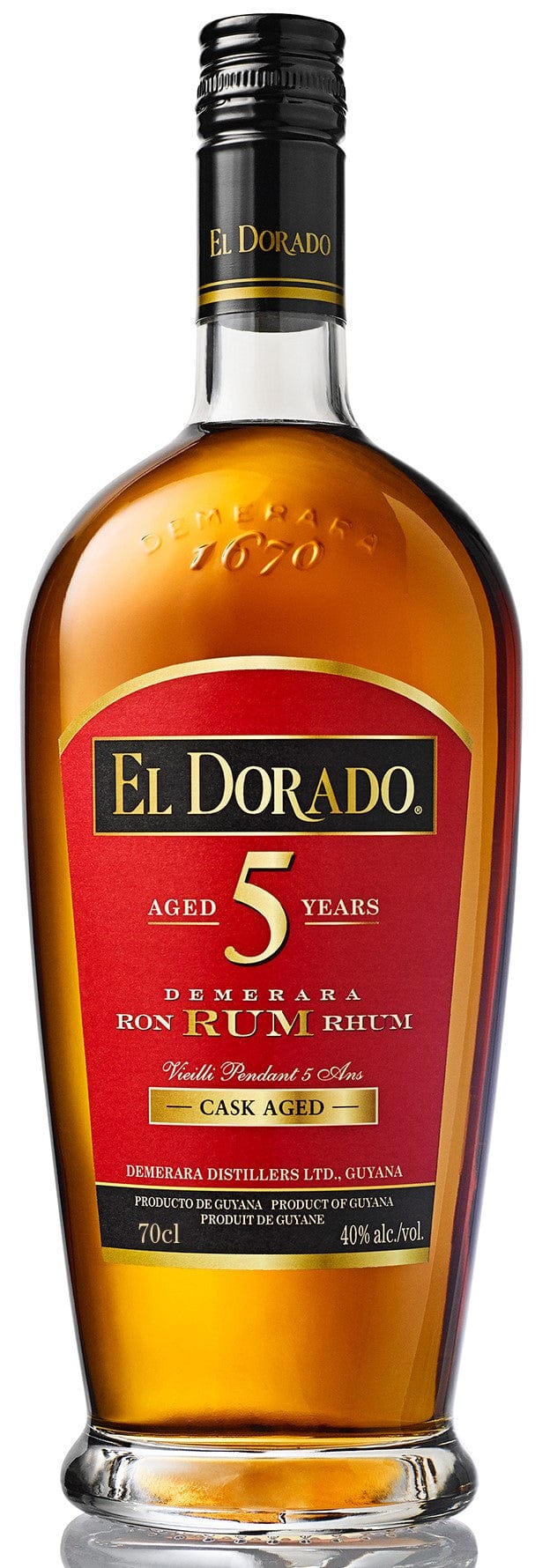 El Dorado 5 Year Old Gold Rum 70cl