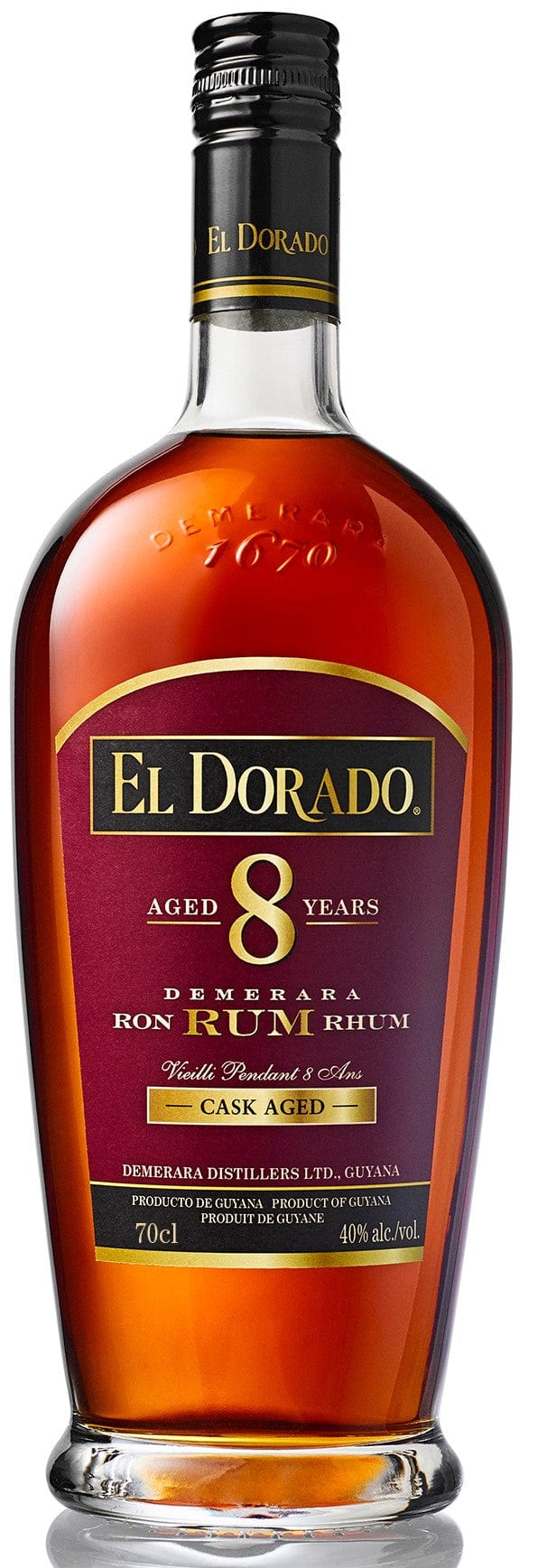 El Dorado 8 Year Old Rum 70cl