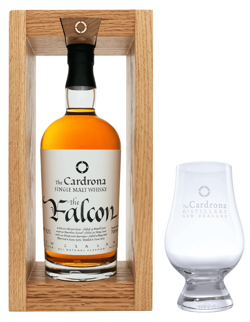 The Cardrona "The Falcon" Single Malt Whisky & Glass 70cl