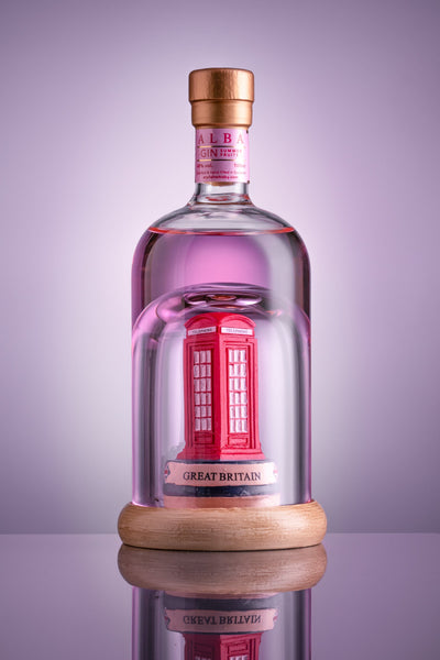Red Telephone Box Mini Refillable Gin Decanter 10cl