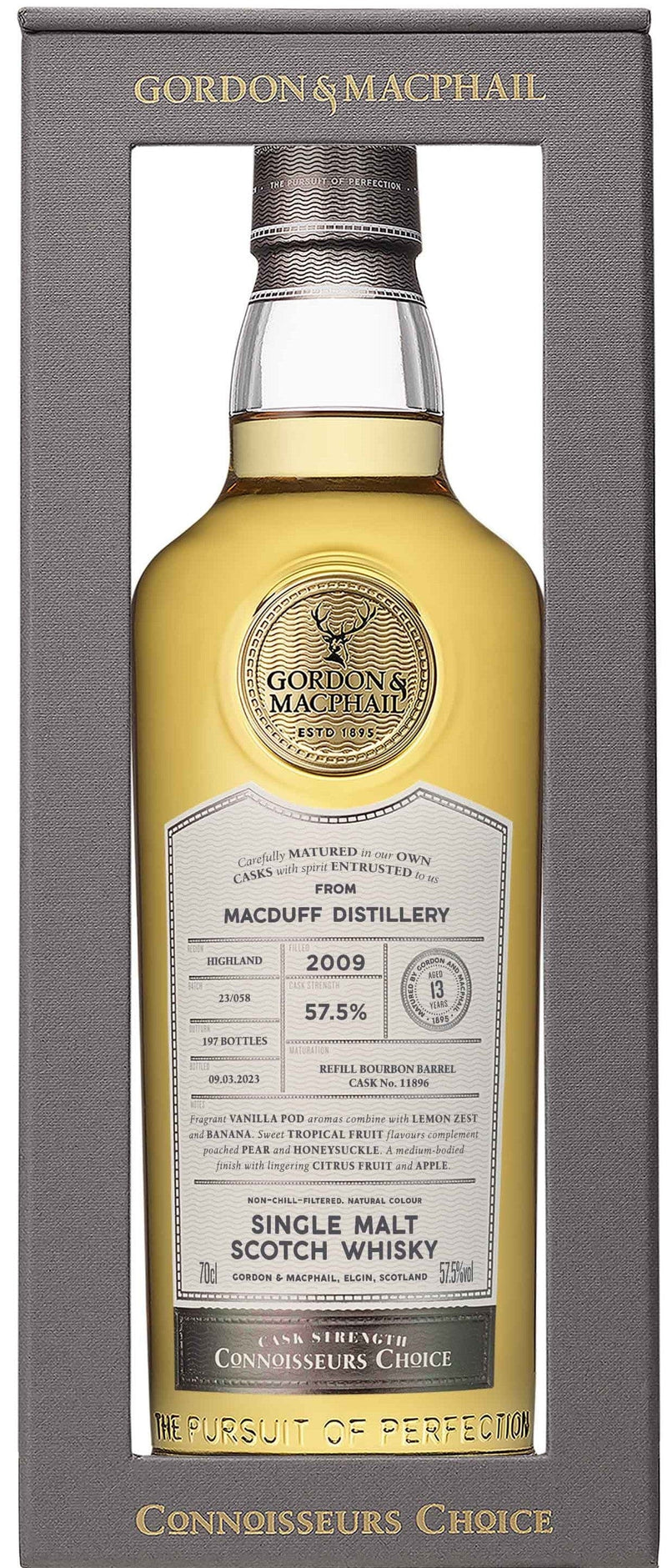 Macduff Distillery 2009 70cl (Gordon & MacPhail Connoisseurs Choice)
