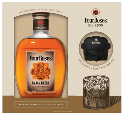 Four Roses Small Batch Bourbon Gift Set with Ice Moulds 70cl