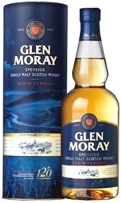 Glen Moray Elgin Classic 120th Anniversary Edition Scotch Whisky Gift Tube 70cl