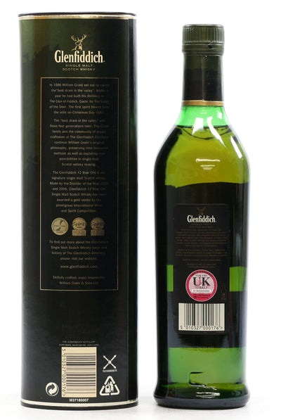Glenfiddich 12 Year Old Scotch Whisky (Old Design) 70cl