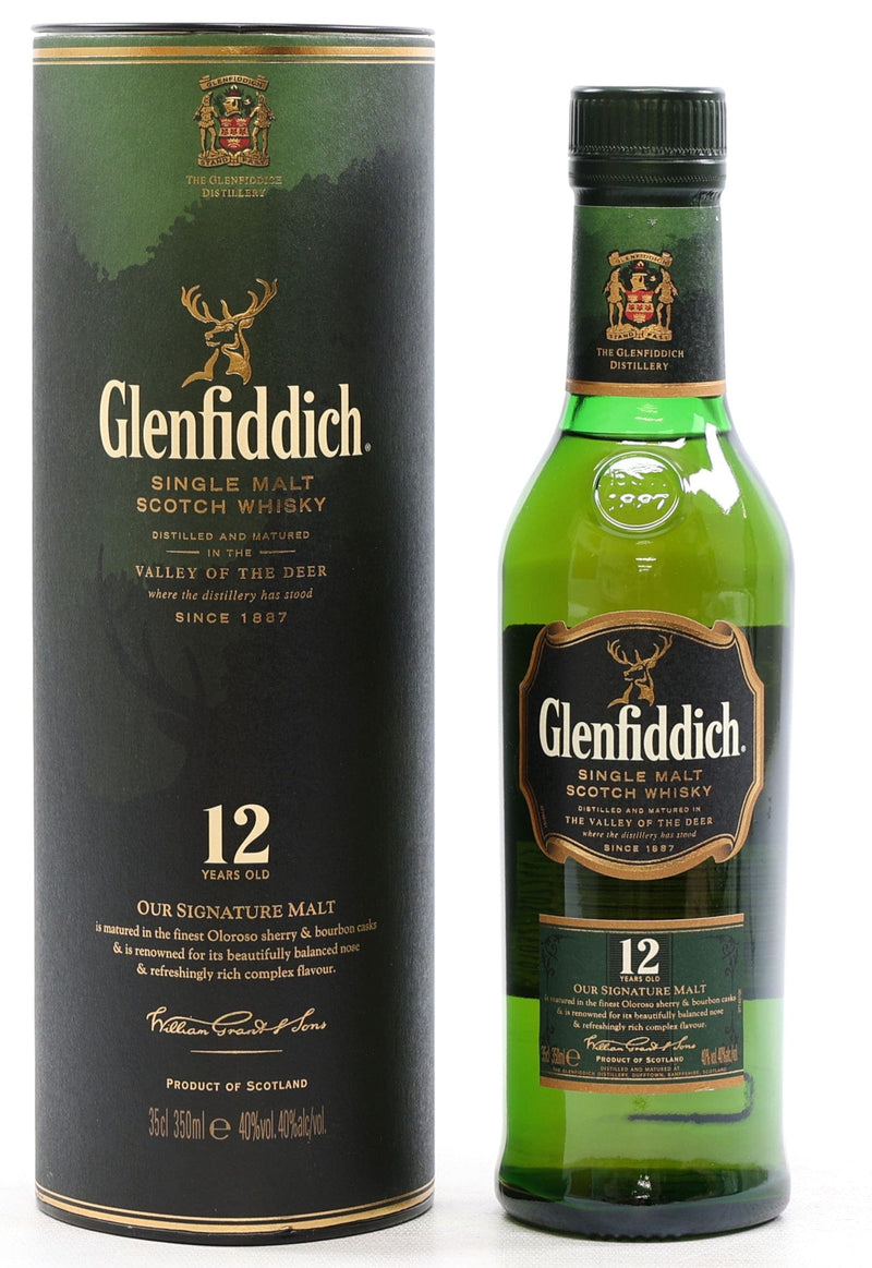 Glenfiddich 12 Year Old Single Malt Scotch Whisky 35cl