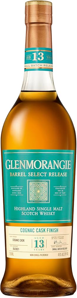 Glenmorangie Barrel Select 13 Year Old Cognac Cask Finish Single Malt Scotch Whisky 70cl