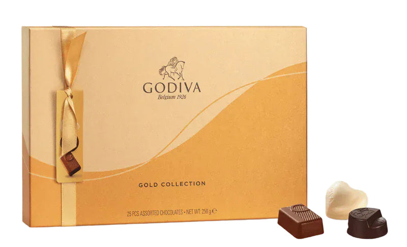 Godiva Belgium Gold Collection Assorted Chocolates Giftbox 25 Pieces 258g