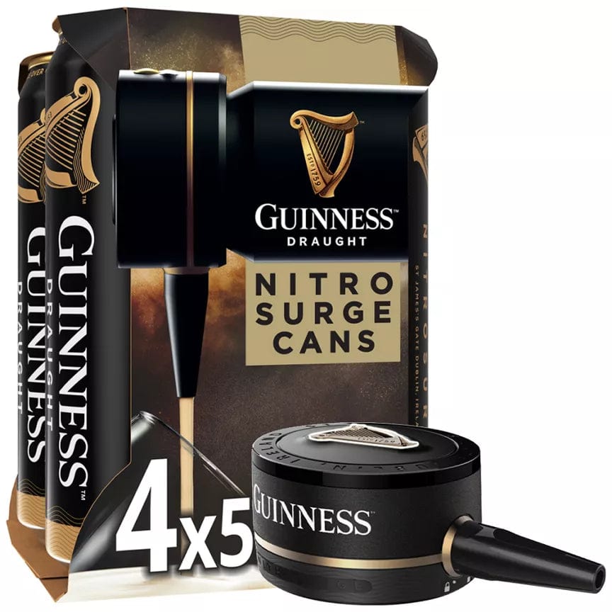 Guinness Draught Nitrosurge Device & Cans Bundle 4x558ml, Threshers ...