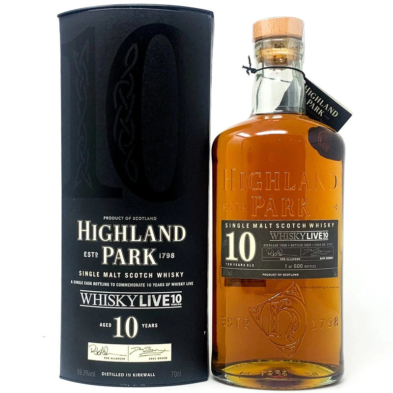 Highland Park 10 Year Old Whisky Live Single Malt Scotch Whisky 70cl